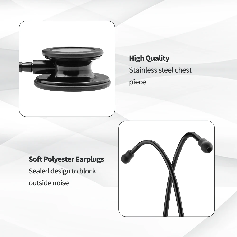 Professional Cardiology Stethoscope Double Head Stethoscope Medical Equipment Equipo Medico Doctor Nurse Student