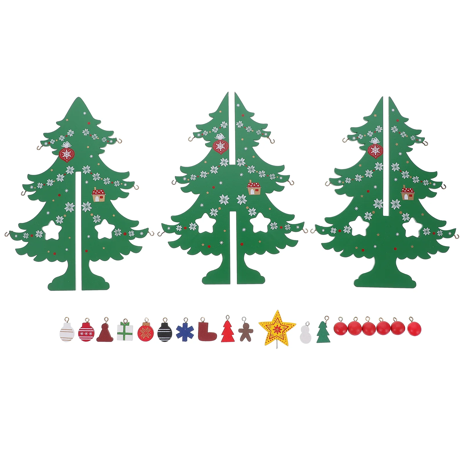 

Decorative 3D Xmas Tree Model Mini Xmas Model Christmas Party Decor Tree Christmas Decoration Christmas Tree