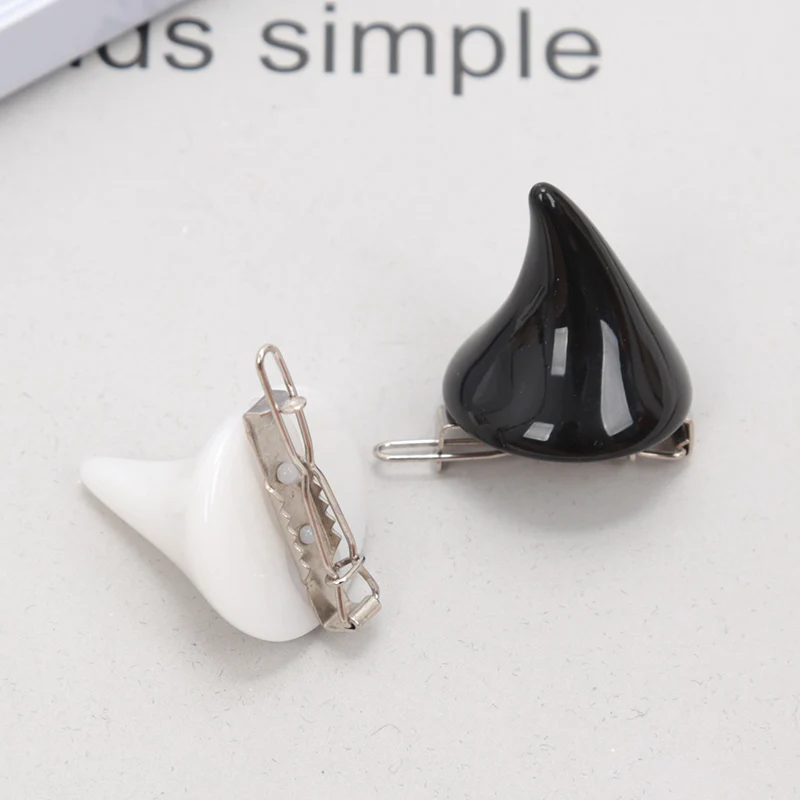 1 Pair Small Demon Horn Hairpins Gothic Party Cosplay Costume Pin Hairpins Halloween Girl Hair Clip Accessories