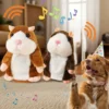 Realistic cat and dog hamster toys, interactive pet toys, interactive plush animal hamster toy, ideal gift