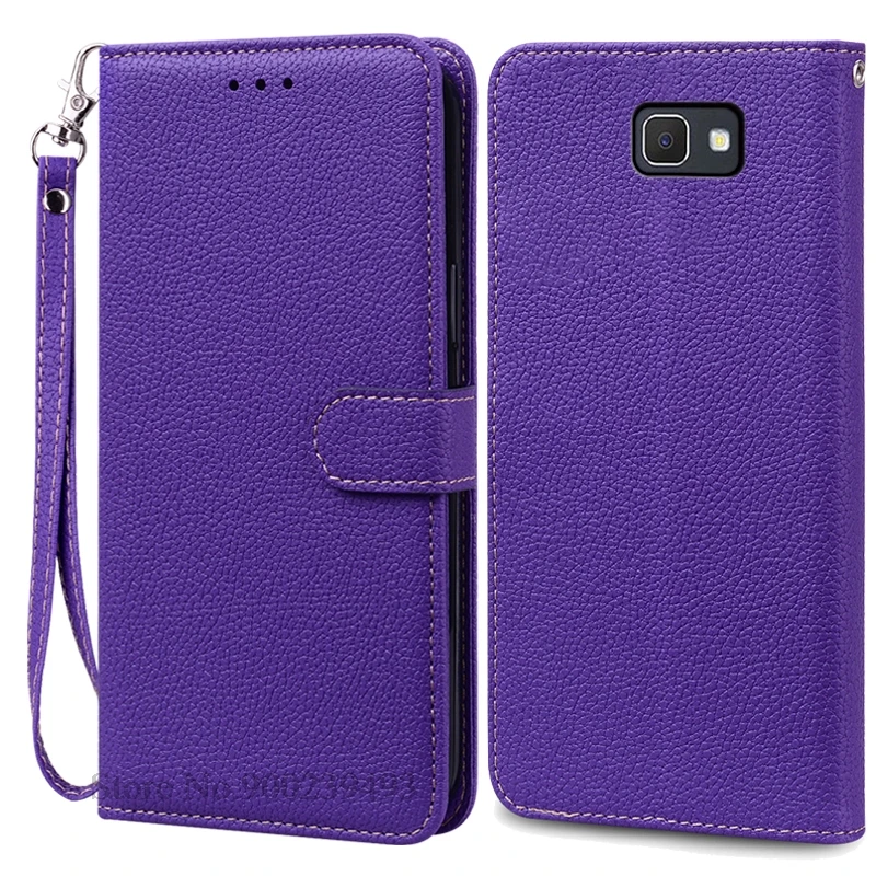 Leather Wallet Flip Cover for Samsung Galaxy J7 Prime