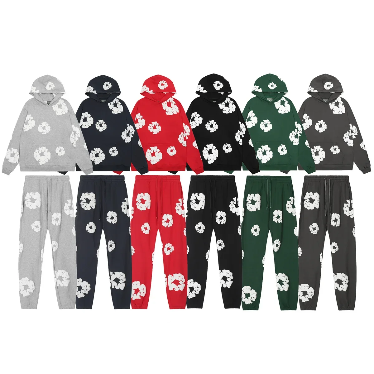 

DENIM TEARS Hoodies OFFSETTEARS Hip Hop Overisze Tracksuits Man Dance Skateboards Streetwear Harajuku Cotton Sweatshirts Woman
