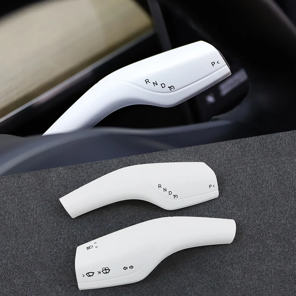 Steering Wheel Whift Protection Cover For Tesla Model 3 Y Shift Knob Central Panel Door Side Interior Front Dashboard Trim Strip