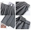 Women Suit Pants Lady Baggy High Waist Wide Leg Solid Color Trousers Female Designer Straight Leg Mom Classic Office Pant Slacks 2