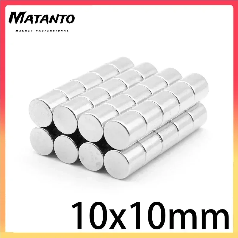

5/10/20/25/50PCS 10x10mm Disc Rare Earth Magnets 10x10mm Round Neodymium Magnet Strong 10mmx10mm Permanent Magnet 10*10 N35
