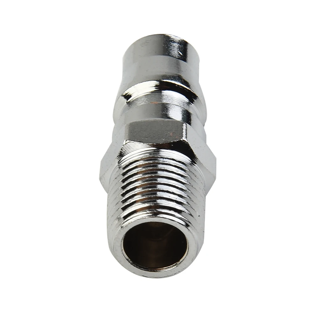 

Durable High Quality Practical Thread Adapter NITTO Male With 1/4inch BSP Male 1pc Coupling Male Coupler Silver
