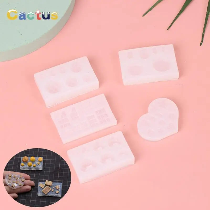 

Dollhouse Miniature Chocolate Cookie Molds Dolls DIY Cream Biscuit Silicone Mold