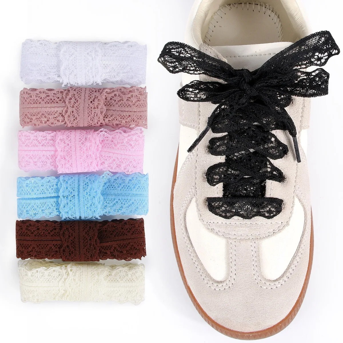 Sneaker Laces Ribbon Shoestrings Wide Chunky to Add Personality to Shoes