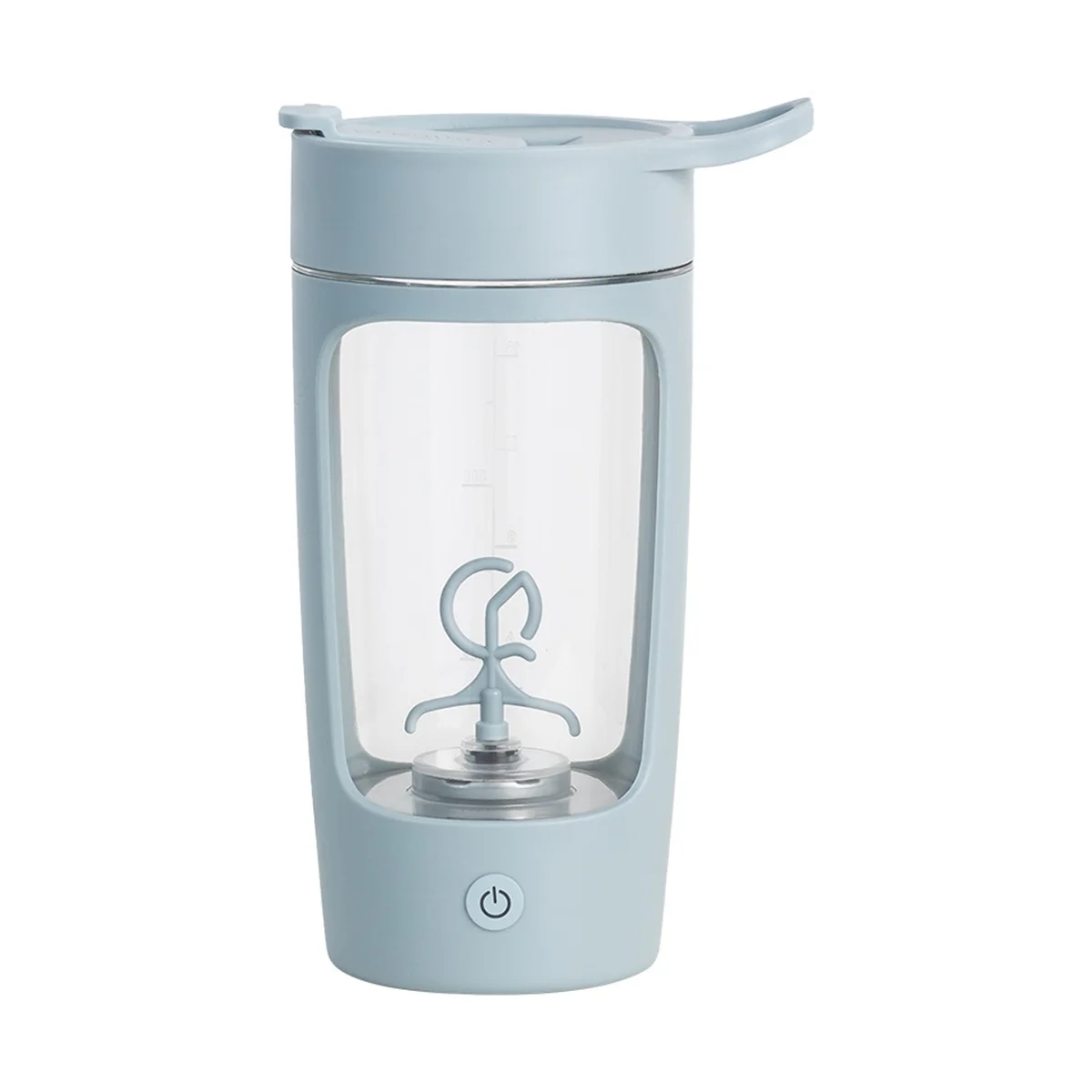

Protein Powder Mixer Shaker Cup Electric Portable Bottle for Coffee Free with USB Rechargeable 1200Mah,Blue