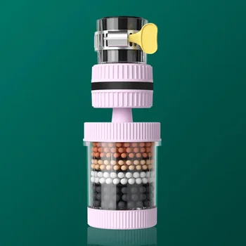 6 ชั้นกรองน้ําแตะเครื่องฟอกอากาศทางการแพทย์หินมะพร้าวถ่านหัวฉีดสําหรับก๊อกน้ําอุปกรณ์ครัวเครื่องกรองน้ําในครัวเรือน 11