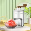 Portable Snow Cone Machine Manual Ice Breaker for Family Restaurants Bars 1