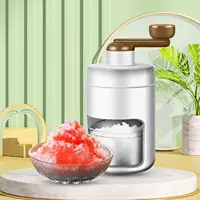 Portable Snow Cone Machine Manual Ice Breaker for Family Restaurants Bars 1