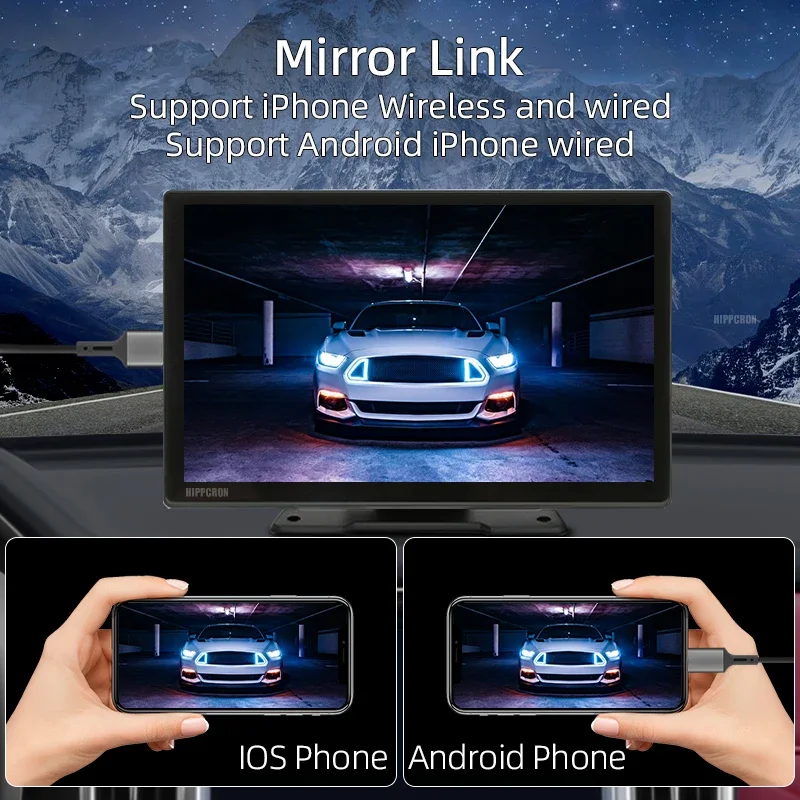 Wireless CarPlay 9 inch Android Auto Car Radio Multimedia Video Player IPS Touch