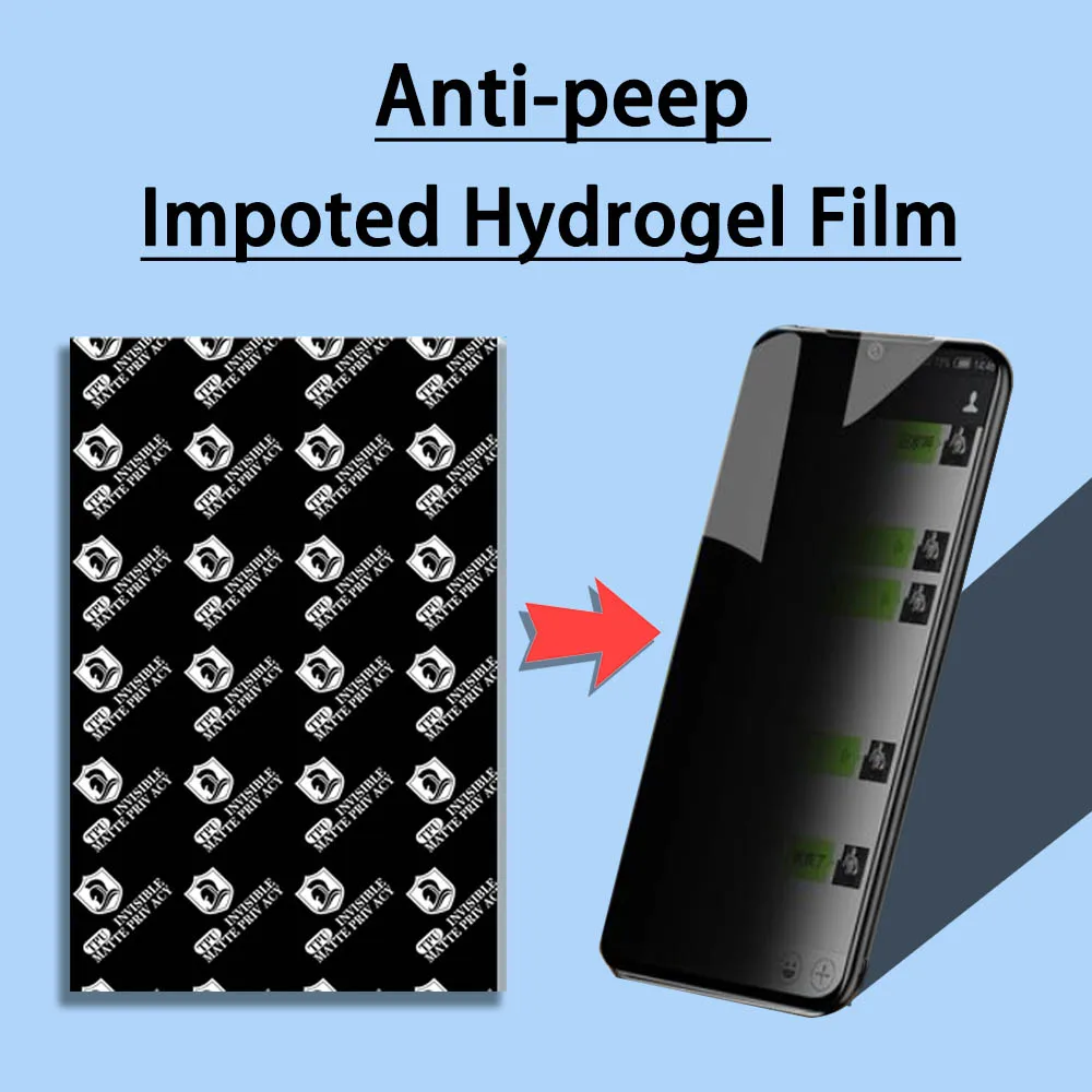 Screen Protector Hydrogel Film phone screen protector 50Pcs HD Matte Self-Healing Privacy Mobile Phone Hydraulic Sheet for Film Cutting Machine Plotter