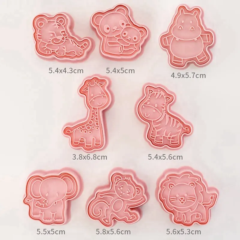 Jungle Safari Animal Cookie Cutter Mold DIY Cake Tools Jungle Birthday Party Decoration Kids Safari Party Supplies Baby Shower cookie cutter,baking mold,cookie mould,cookie printing mold,baking decorating tools,cookie maker press kit