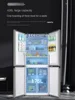 XL Cross Double Door Four-Door Refrigerator Household Energy-Saving Ultra-Thin Embedded Large Capacity Refrigerator 2