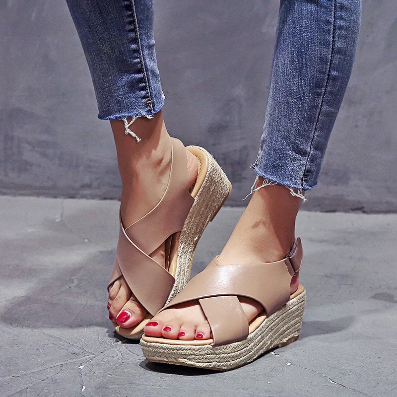 Spot Cross-Border Independent Station Aliexpress Bow Embroidered Word Sandals Flat Shoes
