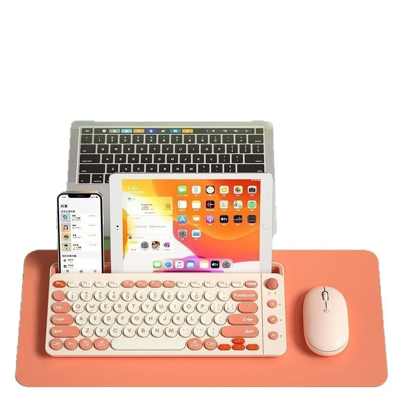 Rechargeable ipad wireless bluetooth keyboard with card slot mobile phone tablet computer universal mouse set keyboard and mouse