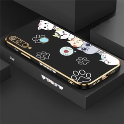 Cartoon Animal Cat Plating Soft Case Cover for Nova 8i (Black-328)