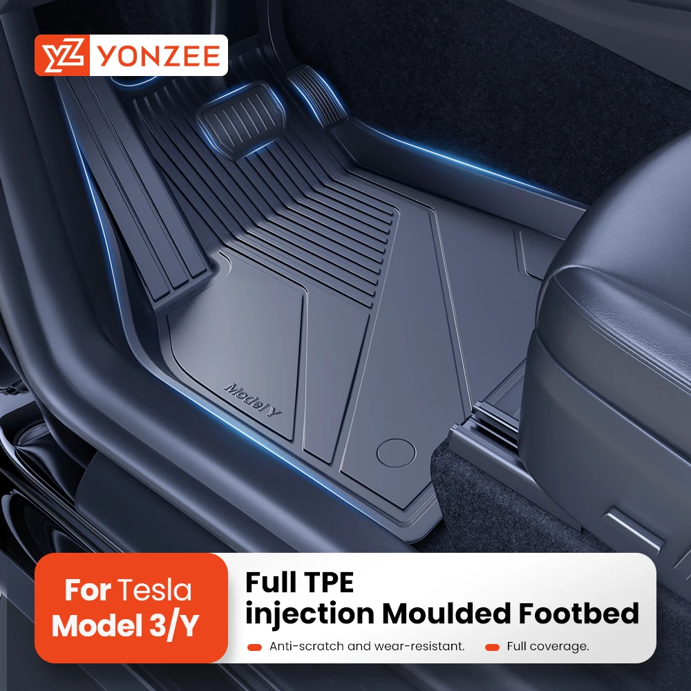 YZForTeslaFloorMatsModel3Y202120222023CarFourSeasons