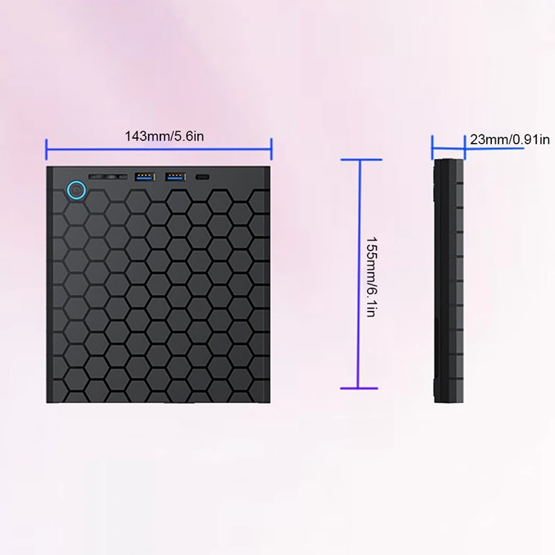 USB 3.0 External CD DVD Reader CD/DVD Drive With SD/TF Ports DVD Burner CD/DVD Drive Player For PC Laptop Parts