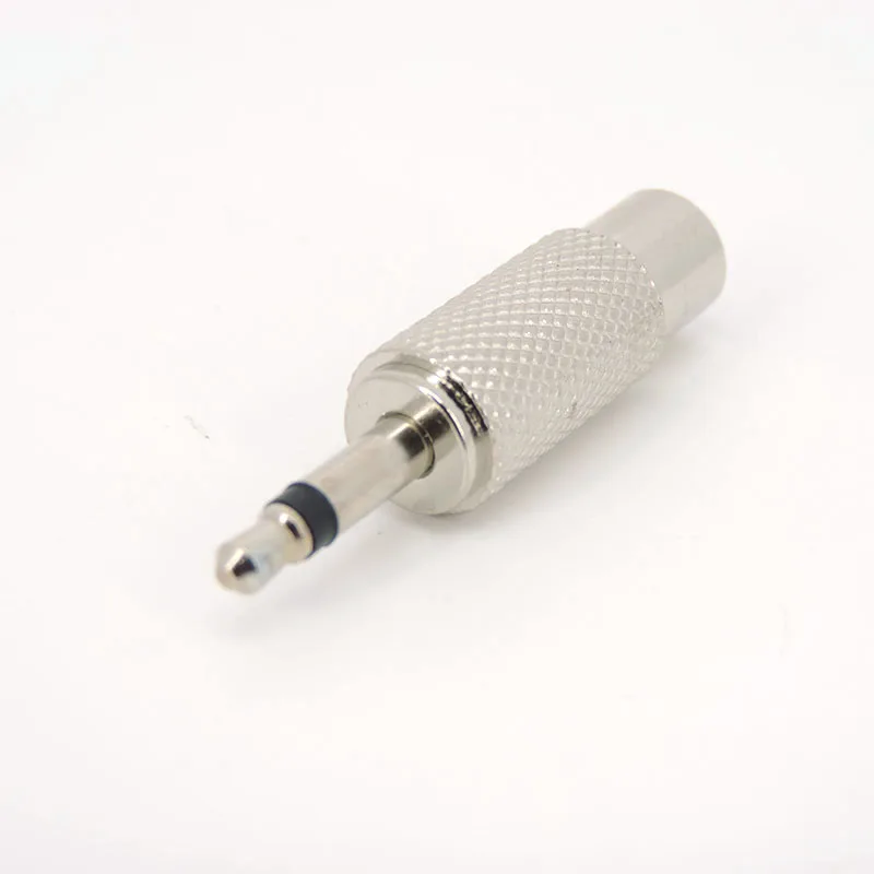 1 Pz Metallo 3.5Mm Jack Converter 3.5 Maschio Mono Spina A Rca Femmina Connettore Audio A Av Femmina Computer Audio W1