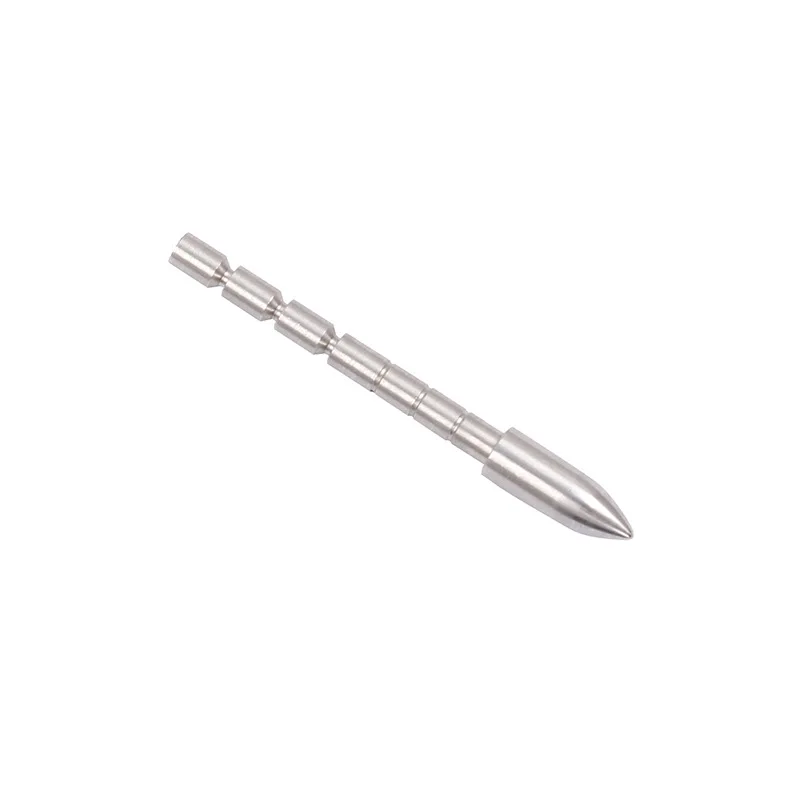 12pcs 70 80 90 100 110 120 Grain Stainless Steel Bullet Point Tip For ID 4.2 mm carbon Arrow Shaft  Archery Bow Hunting 5