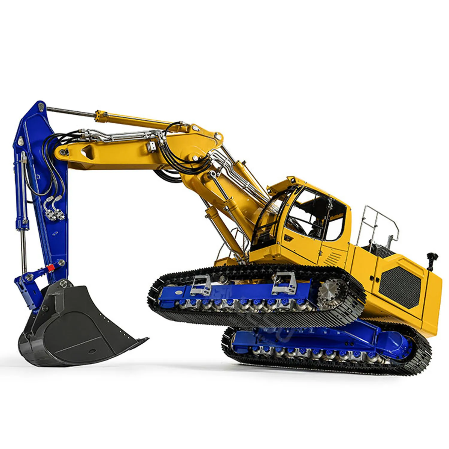 LESU Aoue-LR945 1/14 3-arm RC Hydraulic Digger Metal Radio Control Painted Finished Excavator Trucks Cars Vehicle Toys TH23759 4