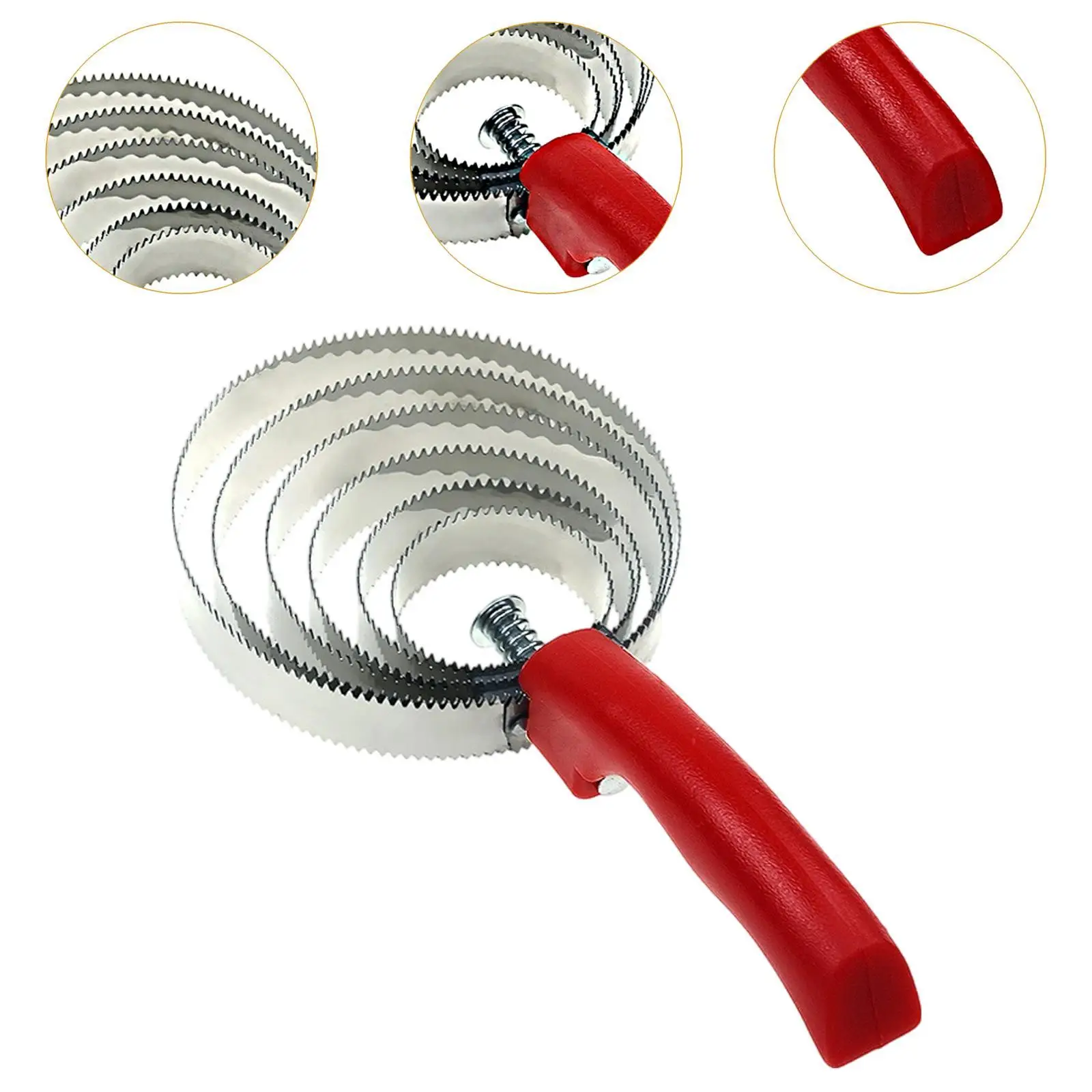 Metal Curry Comb with Handle Horse Shedder Sweat Scraper for Horse Pet Cow