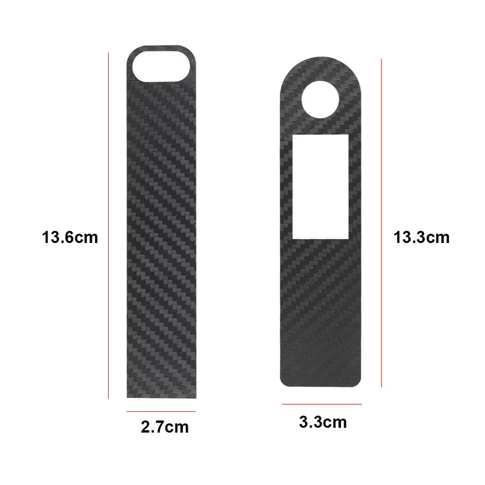 Film De Protection écran Et Accélérateur Pour Xiaomi M365 Pro - Autocollant Fibre Carbone PVC, 2 Pièces, Antidérapant