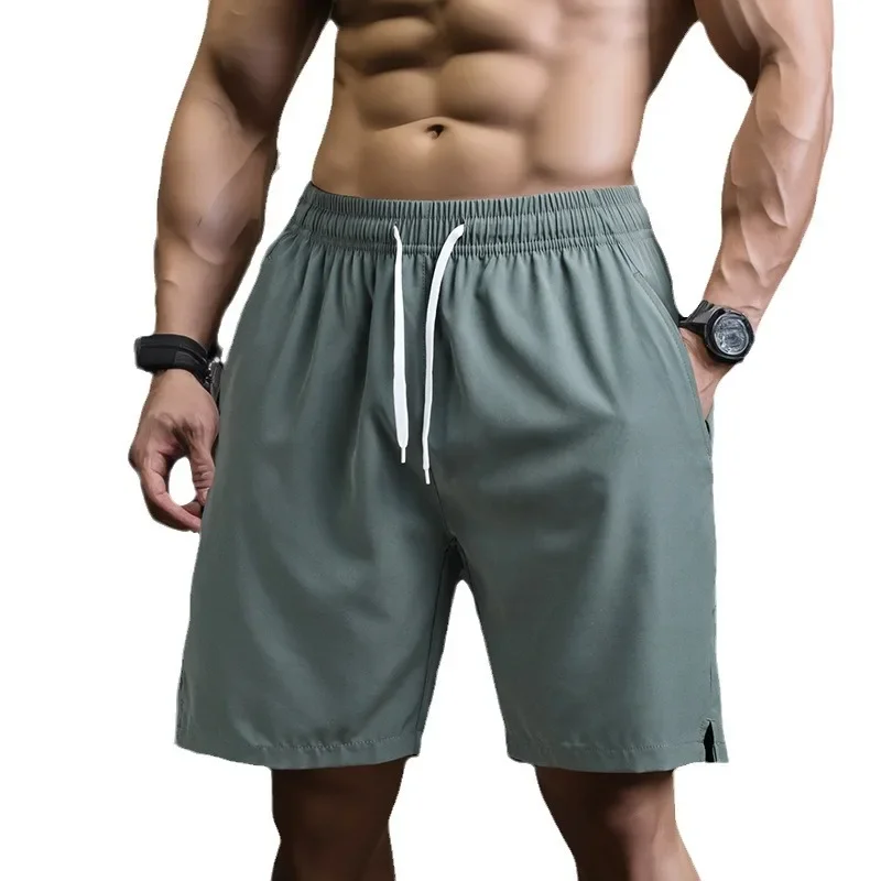Men's Solid Color Quick Dry Beach Shorts Large Size