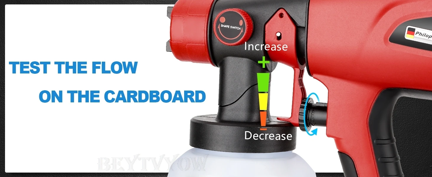 200W HVLP Spray Paint Gun Compatible with Milwaukee 18V Battery Cordless Paint S