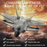 J20 Fighter 2.4G 6CH KF700 RC Airplanes With Brushless Motor 360 Degree Rotation Fixed Wing Glider Plane Model For Boy Gift 1