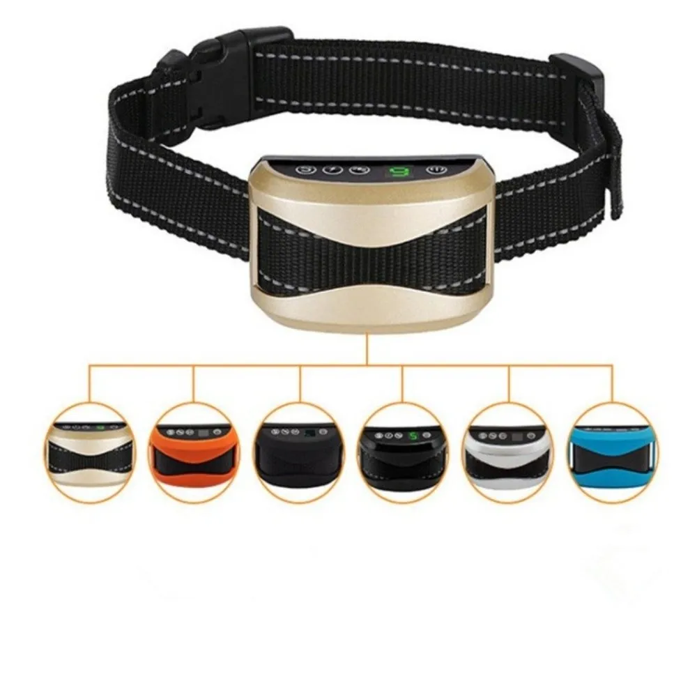 Smart Dog Anti Bark Collar Waterproof Handheld Bark Control Collar Adjustable Digital Display Ultrasonic Training Collar