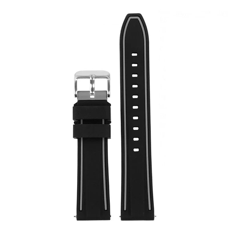 Dual-Tone Silicone Sport Strap with Quick Release 20mm