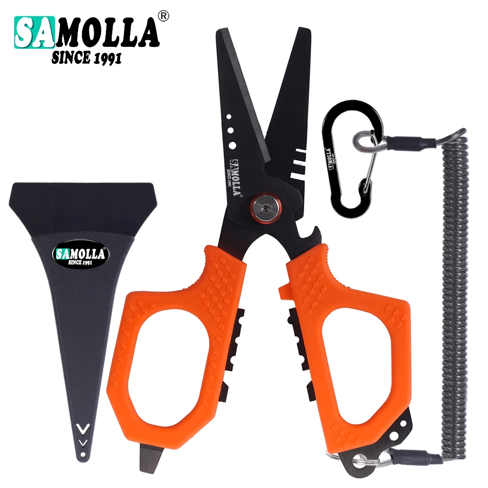 

New Multifunctional Fishing Scissor High-Quality 5CR15 Stainless Steel Accessories Braid Line Cutter Electrician Fishing Tools