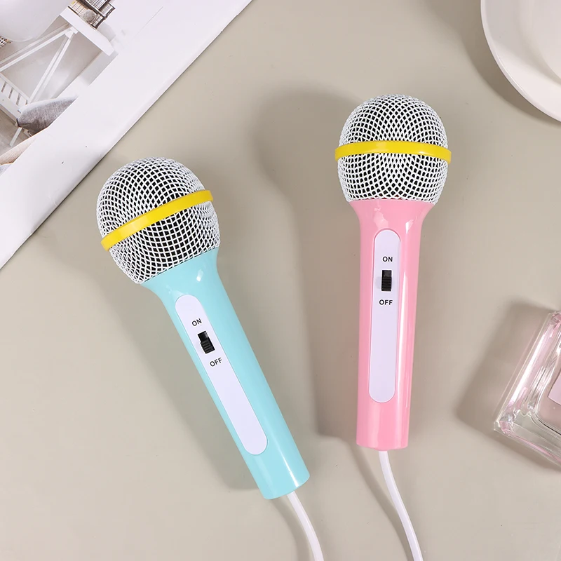 휴대용 휴대용 휴대용 유선 마이크, 경량 노래 기계, 가정용 어린이 뮤지컬 장난감, 쉬운 사용, 배터리 없음