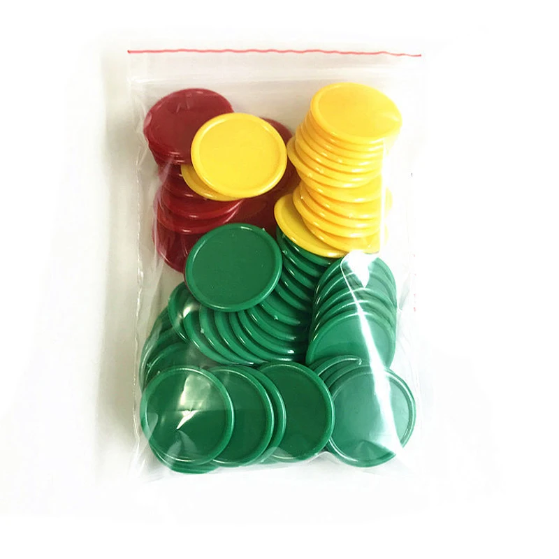 Fiches Da Poker 100 Pezzi - 5 Colori - Per Casinò Domestico, Giochi E Apprendimento Bambini - Foto 5