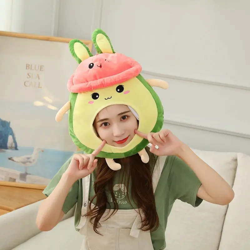 

Шапка авокадо, мультяшный стиль, веселый, Милый фестиваль, Хэллоуин, карнавал вечерние ринка, аниме, косплей, унисекс