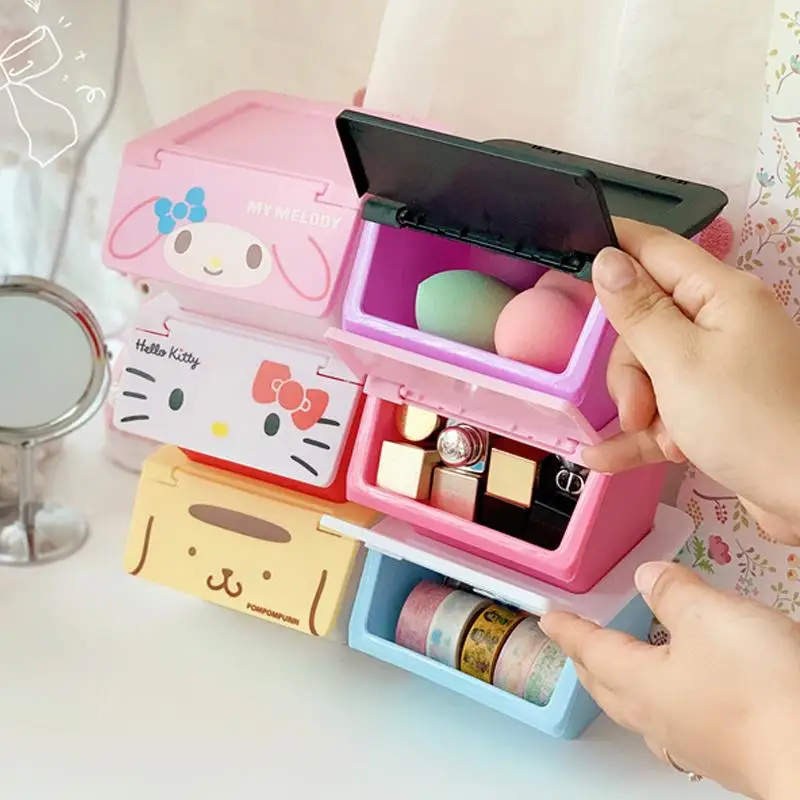 Sanrio Hello Kitty Y2K Desktop Clamshell Storage Box Kuromi My