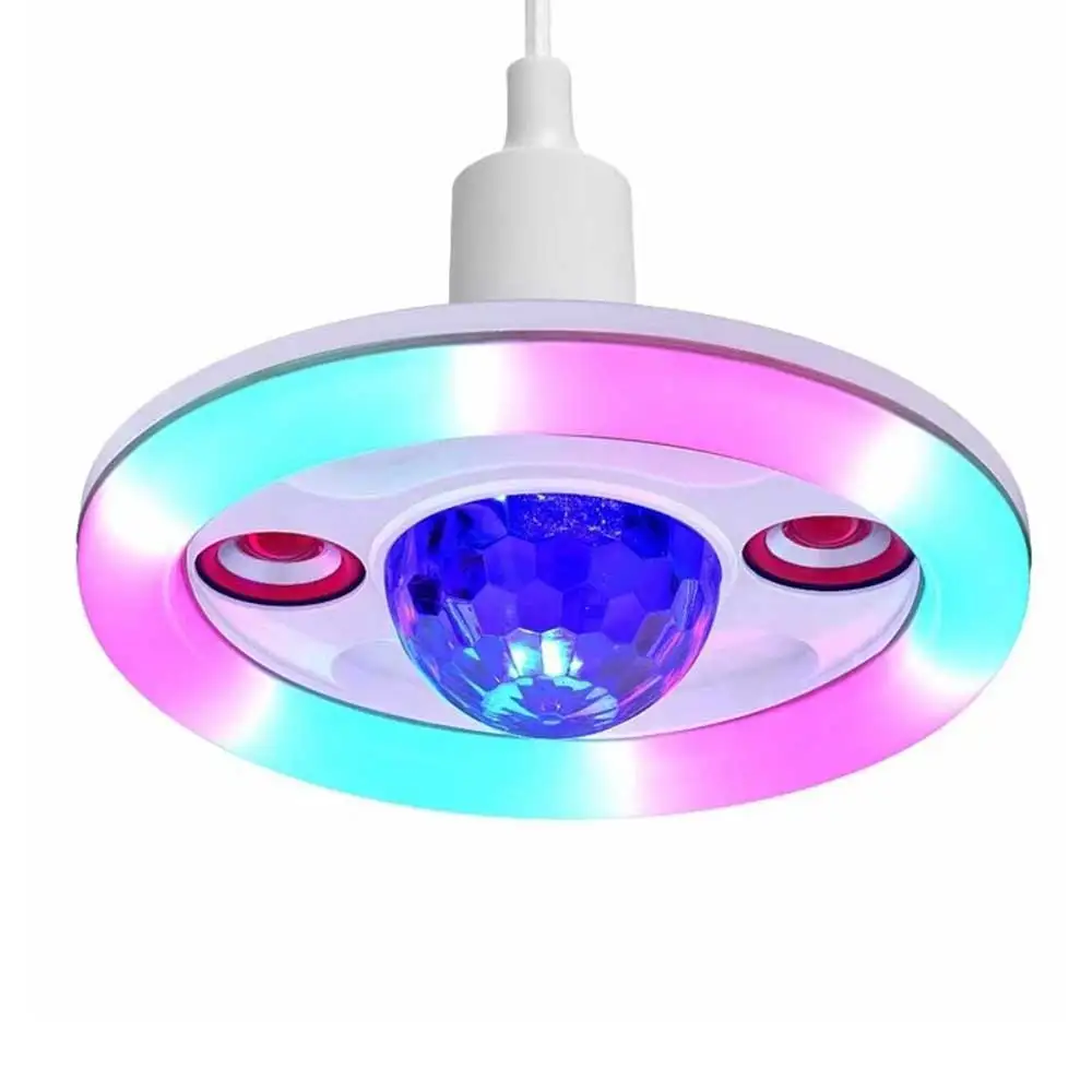 E27 LED Ceiling Colorful Lamp Home Lighting Wireless Bluetooth Speaker Lamp Music Light with Remote Control for Home Party
