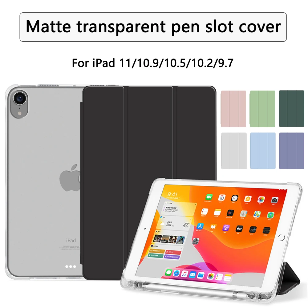 Con Astuccio Portamatite Per Ipad Pro 11 Ipad 10A Generazione Ipad 10.2 7Th 8Th 9Th Gen Cover Per Ipad Air 5 4 10.9 Air3 Pro 10.5
