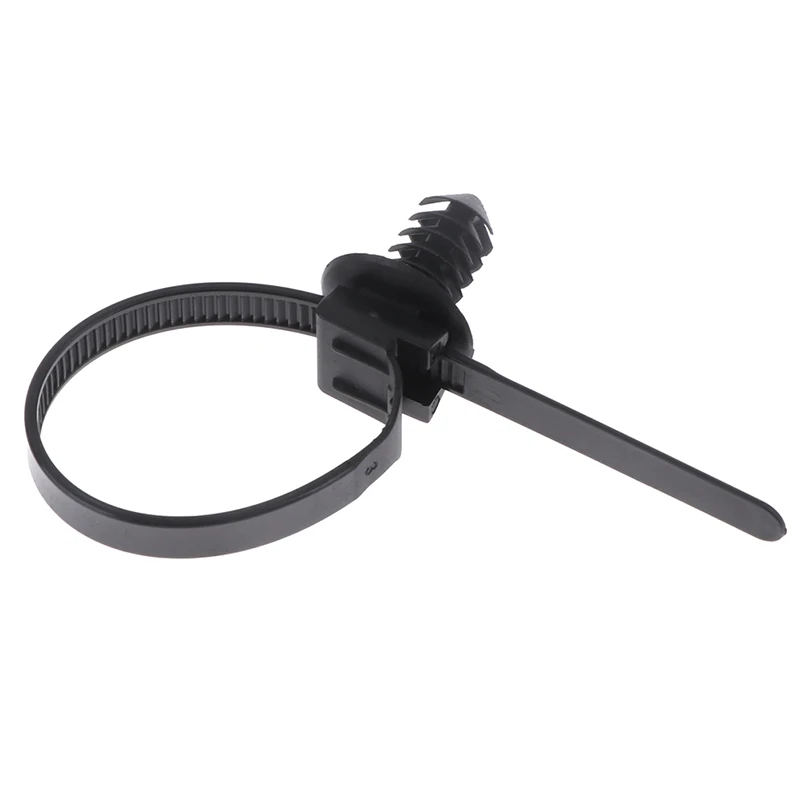 Description Picture 2 of item10pcs Nylon Plastic Vehicle Motocycle Cable Tie Removable Threaded M6 M8 M10 Hole Retainer Clip Push Mount Auto Fasteners