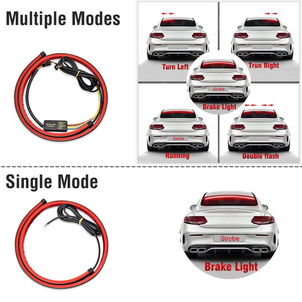 �ڵ��� ������ �� ��° �극��ũ�� LED ��Ʈ��, ���� ���õ�, �̵� �� ���, DRL ���� ������ ������ ����, 90cm, 50cm