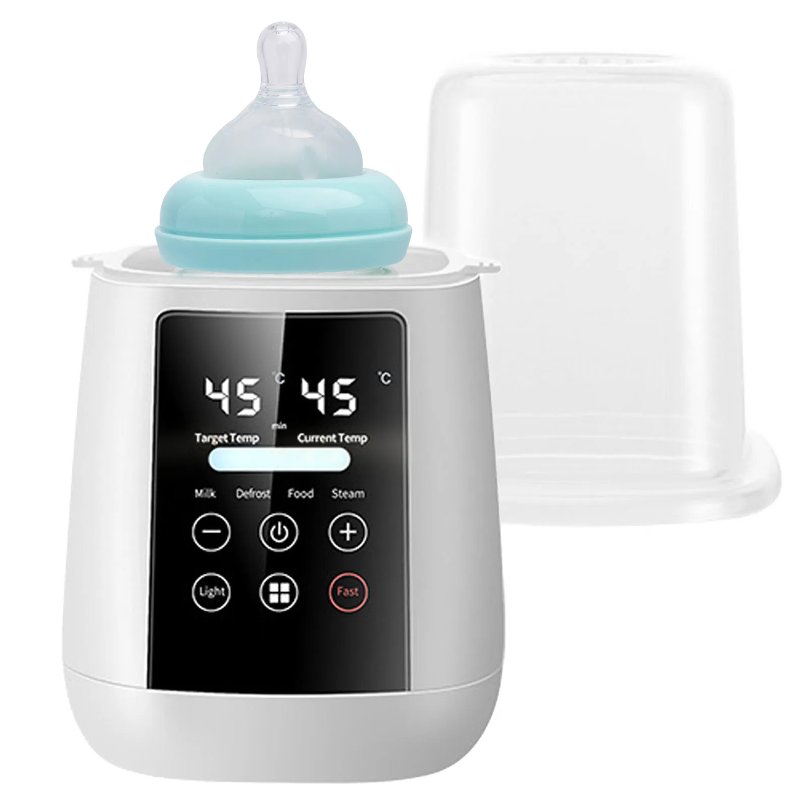 6-in-1 Baby Milk Bottle Warmer Fast Warming Multi-Functional 48H Thermostat Baby Milk Warmer with Thaw for Breastmilk or Formula