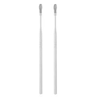 2PCS Stainless Steel Ear Pick Curette Earwax Remover Spiral Spring Earpick Ears Cleaner Practical Tools 28ED 1
