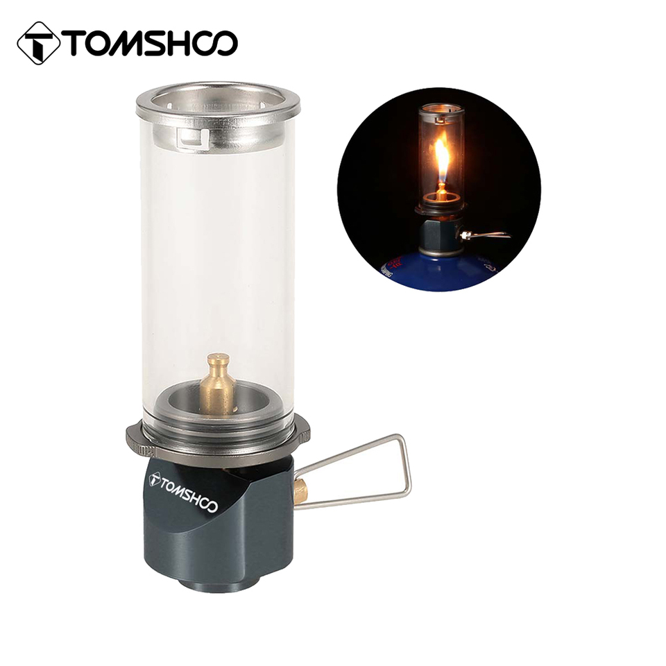 Tomshoo Gas Lamp Light Butane Gas Light Lantern for Outdoor Camping Picnic Fishing Hiking Camping Gas Tent Light Camp Supplies