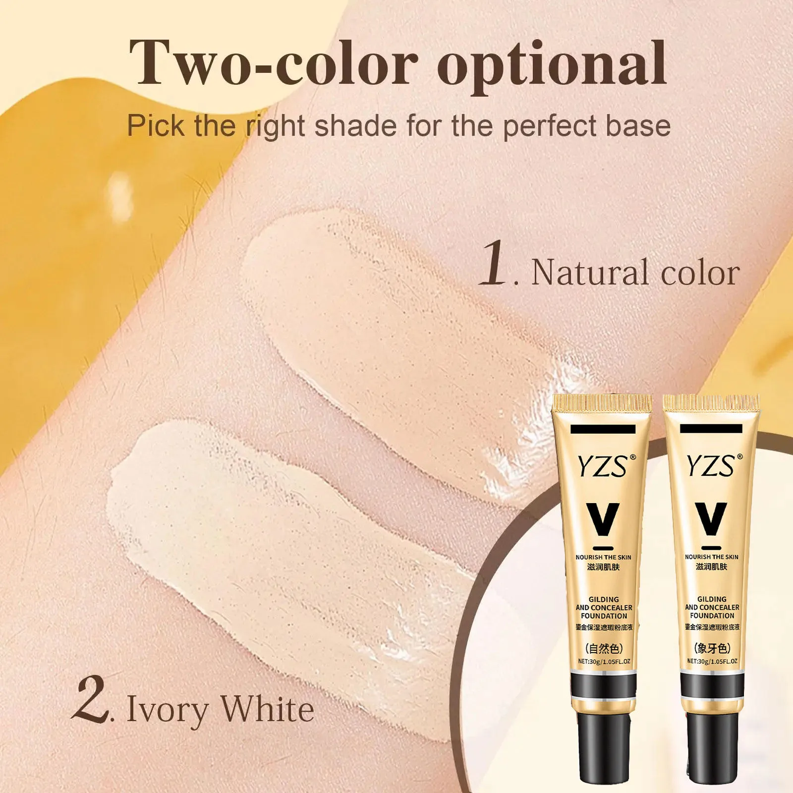 BB Cream Brighten Even Skin Tone Liquid Foundation Moisturizing Hydrating Concealer Cover Blemishes Concel Pores Makeup Base 4