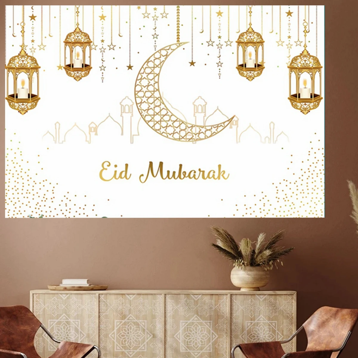 Eid Background Eid Mubarak Ramadan Kareem Backdrop Islam Muslim Party Supplies Ramadan Decoration For Home 2024 Eid Al-fitr Gift