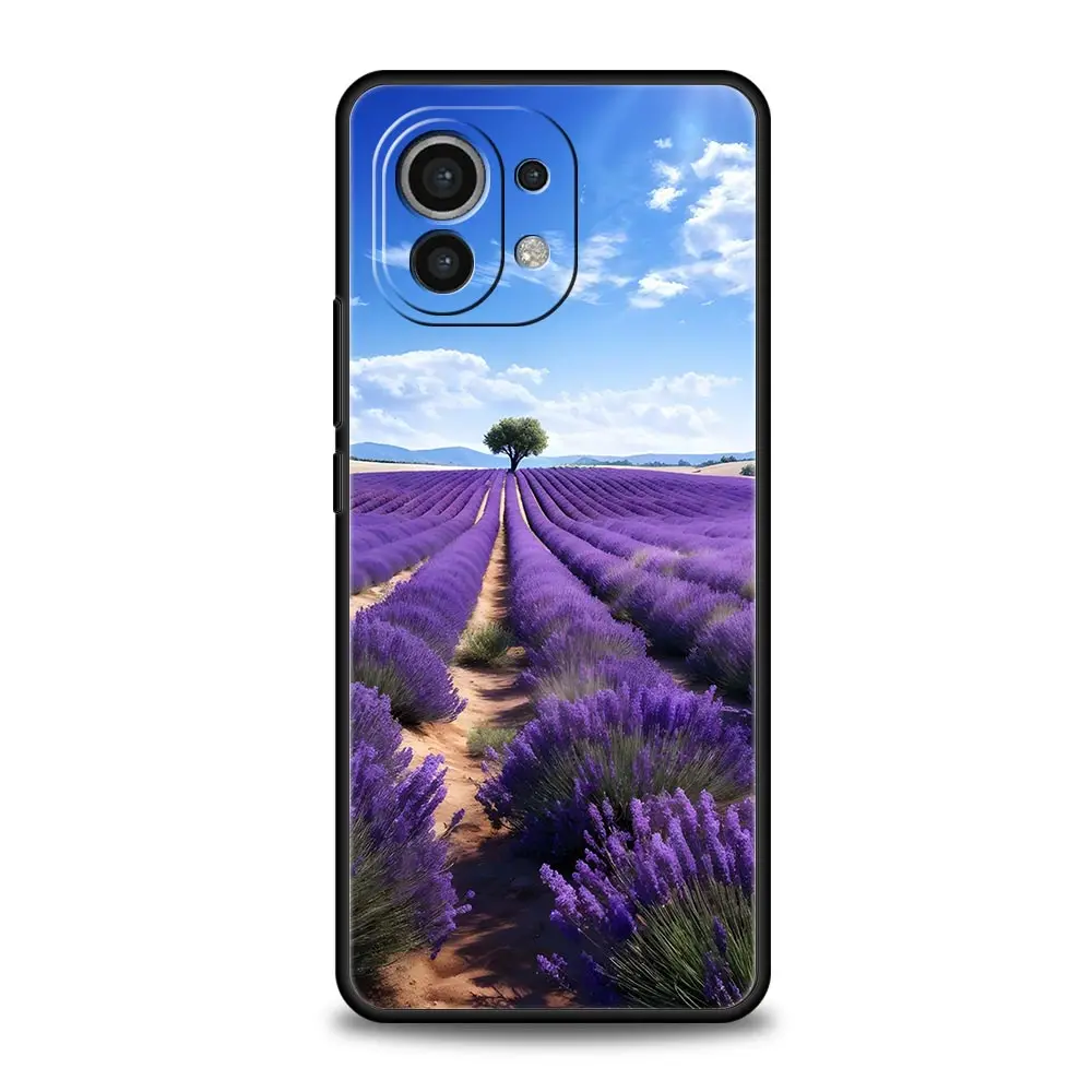Lavender Purple Flower Soft TPU Phone Case